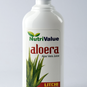 Nutrivalue Aloera - Aloevera Juice with Litchi Flavour, 500ml